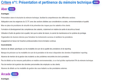 analyse des offres étape 2